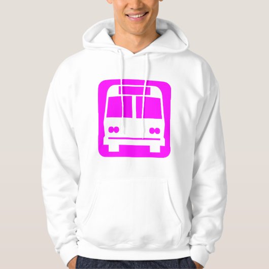 Bussymbool - Magenta Hoodie (Voorkant)