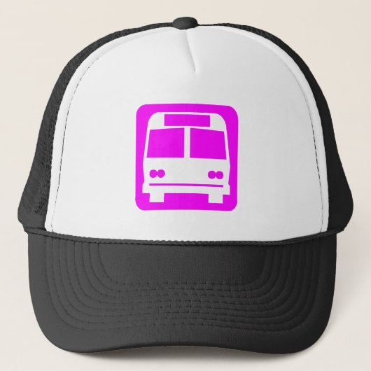 Bussymbool - Magenta Trucker Pet (Voorkant)