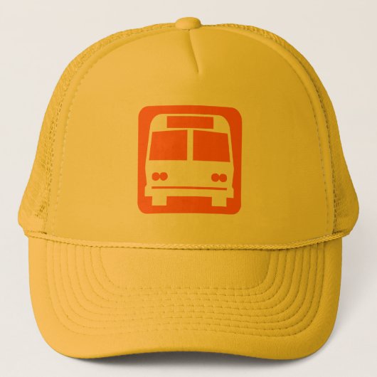Bussymbool - Oranje Trucker Pet (Voorkant)