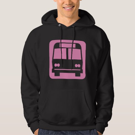 Bussymbool - Roze Hoodie (Voorkant)