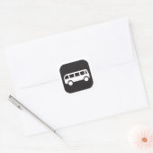 Bussymbool Vierkante Sticker (Envelop)