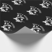 Bust A Mooove Funny Koe Pun Dark BG Cadeaupapier (Hoek)