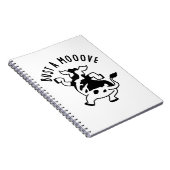 Bust A Mooove Grappige Koe Koekoek Notitieboek (Rechterzijde)