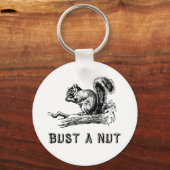 Bust een noot sleutelhanger (Voorkant)