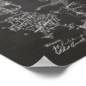 Bust Form 1893 Patent Art Chalkboard Poster (Hoek)