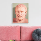 Bust of Eschinus, c.480-476 BC Canvas Afdruk (Insitu (Woonkamer))