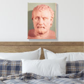 Bust of Eschinus, c.480-476 BC Canvas Afdruk (Insitu (Slaapkamer))