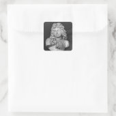 Bust of Francois de Crequy, c.1690 Vierkante Sticker (Tas)