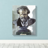 Bust of Giuseppe Verdi Canvas Afdruk (Insitu (Houten vloer))