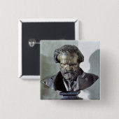 Bust of Giuseppe Verdi Vierkante Button 5,1 Cm (Voorkant /achterkant)