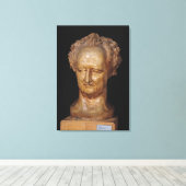 Bust of Johann Wolfgang von Goethe , 1831 Canvas Afdruk (Insitu (Houten vloer))