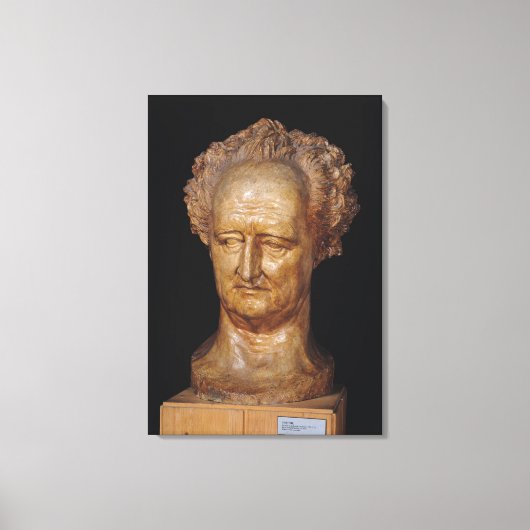 Bust of Johann Wolfgang von Goethe , 1831 Canvas Afdruk (Voorkant)