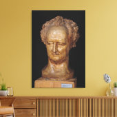 Bust of Johann Wolfgang von Goethe , 1831 Canvas Afdruk (Insitu (Woonkamer))