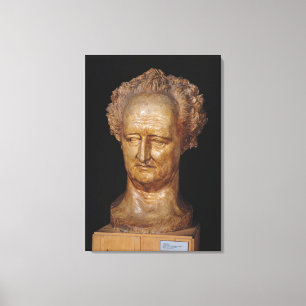 Bust of Johann Wolfgang von Goethe , 1831 Canvas Afdruk