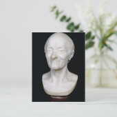 Bust of Voltaire zonder zijn pruik, 1778 Briefkaart (Staand voorkant)