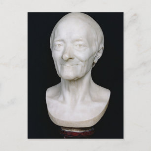 Bust of Voltaire zonder zijn pruik, 1778 Briefkaart