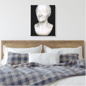 Bust of Voltaire zonder zijn pruik, 1778 Canvas Afdruk (Insitu (Slaapkamer))