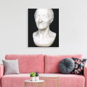 Bust of Voltaire zonder zijn pruik, 1778 Canvas Afdruk (Insitu (Woonkamer))