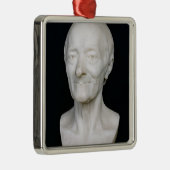 Bust of Voltaire zonder zijn pruik, 1778 Metalen Ornament (Rechts)