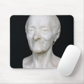 Bust of Voltaire zonder zijn pruik, 1778 Muismat (Met muis)