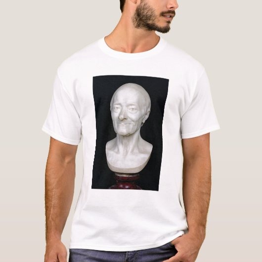 Bust of Voltaire zonder zijn pruik, 1778 T-shirt (Voorkant)