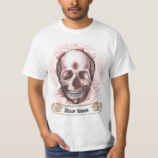 Bust Out Red Skull T-shirts op maat (Voorkant)