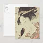Bust portret van de heroïne Kioto van de Itoya Briefkaart (Voorkant / Achterkant)