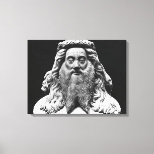 Bust uit het begrafenisstatuut van Jean II de Vien Canvas Afdruk