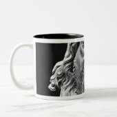 Bust uit het begrafenisstatuut van Jean II de Vien Tweekleurige Koffiemok (Links)