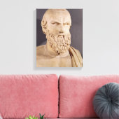 Bust van Aeschylus Canvas Afdruk (Insitu (Woonkamer))