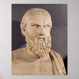 Bust van Aeschylus Poster