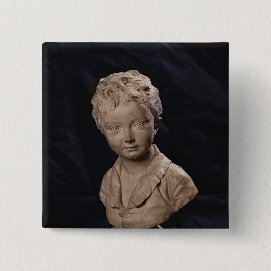 Bust van Alexandre Brongniart Vierkante Button 5,1 Cm (Voorkant)