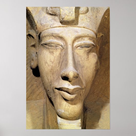 Bust van Amenophis IV uit de tempel van Amun Poster (Voorkant)