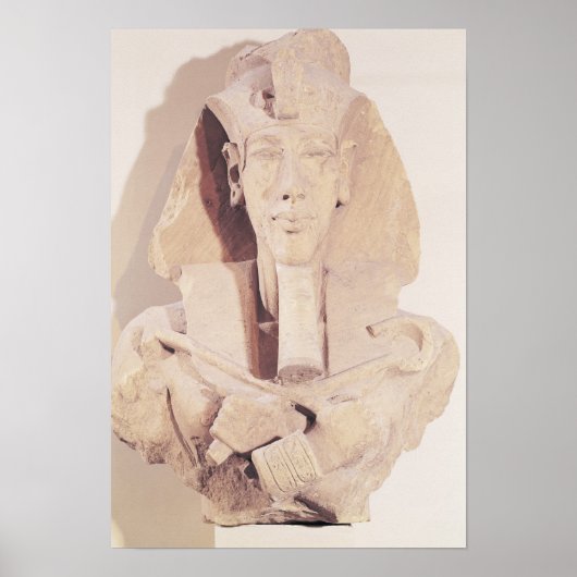 Bust van Amenophis IV uit de tempel van Amun Poster (Voorkant)