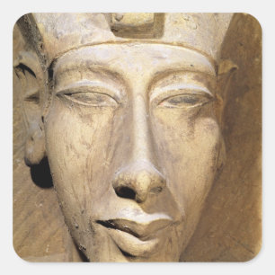 Bust van Amenophis IV uit de tempel van Amun Vierkante Sticker