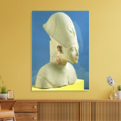 Bust van Amenophis IV van Tell el-Amarna Canvas Afdruk (Insitu (Woonkamer))