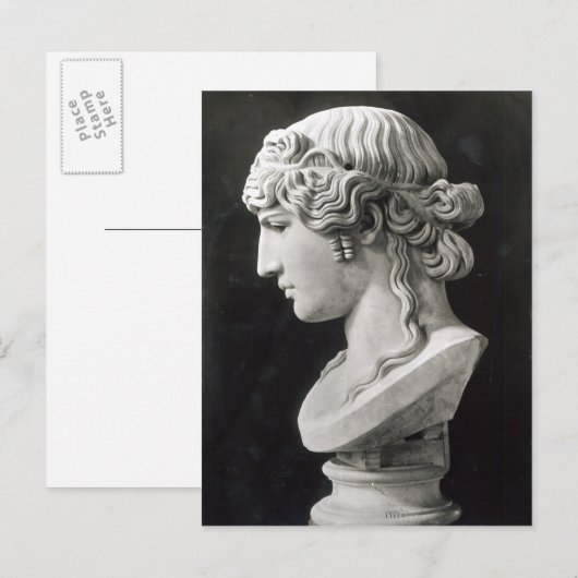 Bust van Antinous genaamd 'Antinous Mondragone' Briefkaart (Voorkant / Achterkant)