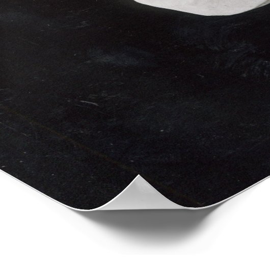 Bust van Antinous genaamd 'Antinous Mondragone' Poster (Hoek)