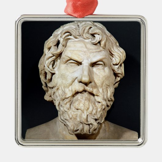 Bust van Antisthenes Metalen Ornament (Voorkant)