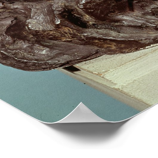 Bust van Auguste Rodin 1909 Poster (Hoek)