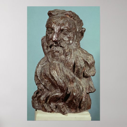 Bust van Auguste Rodin 1909 Poster (Voorkant)