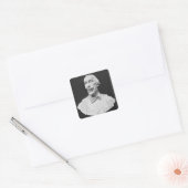 Bust van Auguste Vacquerie Vierkante Sticker (Envelop)