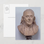 Bust van Benjamin Franklin 1778 Briefkaart (Voorkant / Achterkant)