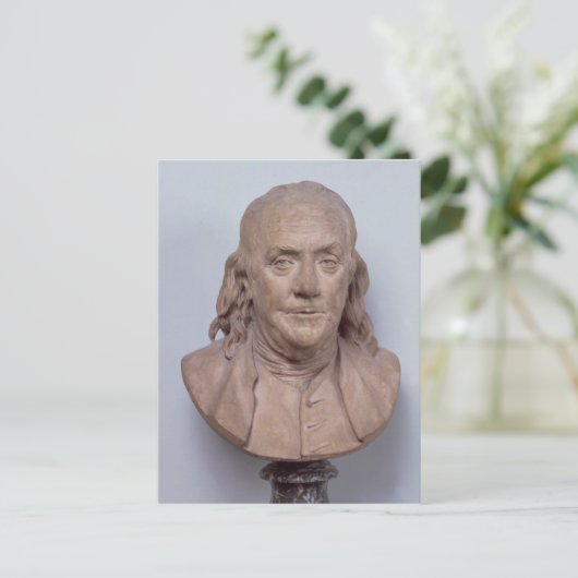 Bust van Benjamin Franklin 1778 Briefkaart (Staand voorkant)
