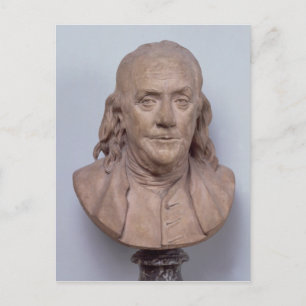 Bust van Benjamin Franklin 1778 Briefkaart