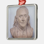 Bust van Benjamin Franklin 1778 Metalen Ornament (Links)