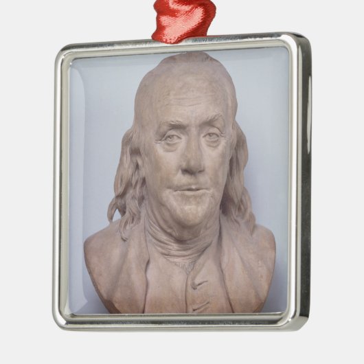 Bust van Benjamin Franklin 1778 Metalen Ornament (Links)