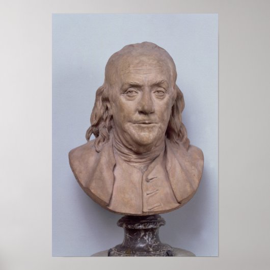 Bust van Benjamin Franklin 1778 Poster (Voorkant)