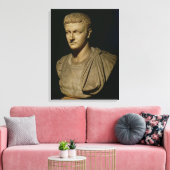 Bust van Caligula Canvas Afdruk (Insitu (Woonkamer))