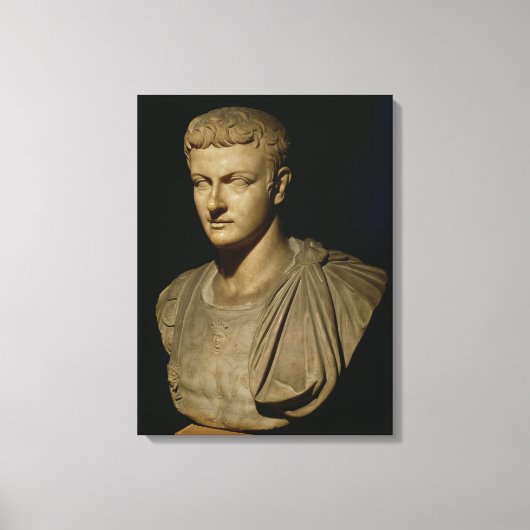 Bust van Caligula Canvas Afdruk (Voorkant)